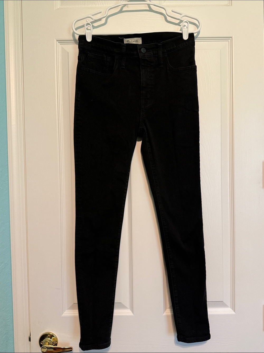 Madewell Roadtripper Black High-Rise Skinny Jeans